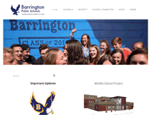 Tablet Screenshot of barringtonschools.org